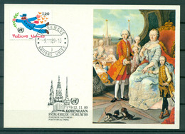 Nations Unies Genève 1985 - Y & T N.131 - Série Courante - Tarjetas – Máxima