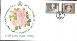 FDC 2 Februari 2002  British Indian Ocean Territory 50TH Anniversary Of The Accession Of Her Majesty Queen Elizabeth II - Unclassified
