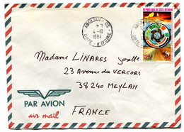 RC 18842 COTE D'IVOIRE N° 688 SOLIDARITÉ ET PAYSANNAT OBL. ABIDJAN 08 EN 1984 SEUL SUR LETTRE POUR LA FRANCE - Costa De Marfil (1960-...)