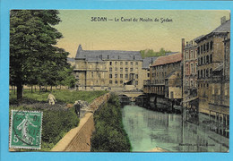 074 - Sedan - Le Canal Du Moulin - Carte Aquarellée Et Gauffrée - Unclassified