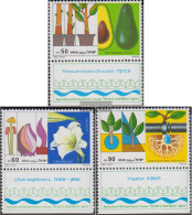 Israel 1113-1115 With Tab (complete Issue) Unmounted Mint / Never Hinged 1988 Agriculture - Nuevos (con Tab)