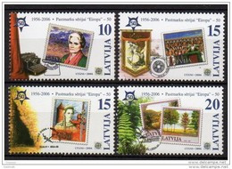 LATVIA 2006  50 Years Of Europa Stamps Set Of 4 MNH / **.  Michel 652-55 - Lettonia