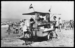 Cp Dentelée - BLOEMENDAAL AAN ZEE Nieuwe Op Het Strand - Marchand Ambulant Glace - Animée - Edit. J. P. EXEL Jr. - 1964 - Bloemendaal