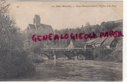 72 -ST SAINT CENERI LE GEREI - L' EGLISE ET LE PONT - ALPES MANCELLES   - SARTHE - Altri & Non Classificati