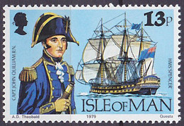 Timbre Neuf ** N° 147(Yvert) Ile De Man 1979 - Marine, Bateau HMS Spencer, Capitaine John Quilliam - Isle Of Man