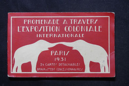 FRANCE - Carnet De Cartes Postales Sur L'Exposition Coloniale De Paris En 1931  - L 75202 - Esposizioni