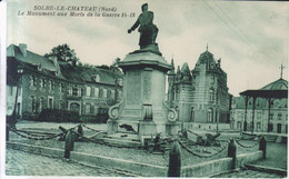 Solre Le Chateau Monument Aux Morts Guerre 14-18   1938 - Solre Le Chateau