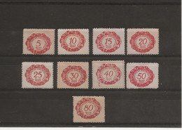 LIECHTENSTEIN  - LOT DE TIMBRES TAXES DE 1920 - Postage Due