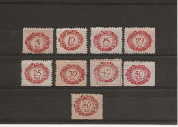LIECHTENSTEIN  - LOT DE TIMBRES TAXES DE 1920 - Strafportzegels