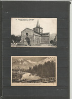 France - 2 CP De Environs De ARGELES-GAZOST - Eglise De Saint-Savin, Gave De Pau Et Le Viscos - Argeles Gazost