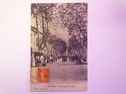 2020 - 8284  ALGERIE  -  MEDEA  :  Avenue De La GARE  1916  XXX - Médéa