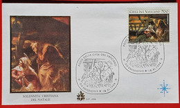 VATICANO VATICAN VATIKAN NATALE CHRISTMAS NATIVITAS 1994 FDC - Storia Postale