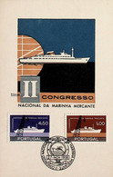 1958 Portugal 2º Congresso Nacional Da Marinha Mercante - Maximum Cards & Covers