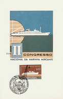 1958 Portugal 2º Congresso Nacional Da Marinha Mercante - Maximumkarten (MC)