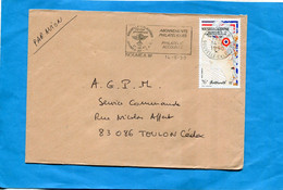 MARCOPHILIE-NLLE CALEDONIE-lettre Cad +flamme """philatelic  Account""-1990  Stamp N°A262 Révolution Fse - Covers & Documents