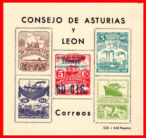 HOJITA BLOQUE CONSEJO ASTURIAS Y LEÓN - Commemorative Panes