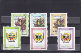 Stamps SUDAN 1989 SC 369 374 PALESTINE STATE MNH SET CV$16 # 74 - Soudan (1954-...)