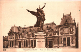 CPA 51 (Marne) Châlons - La Caisse D'Epargne Et La Place TBE - Banques