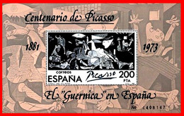 HOJITA AÑO 1981 - EL GUERNICA EN ESPAÑA. CENTENARIO DE PABLO RUÍZ PICASSO - Commemorative Panes