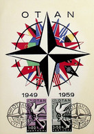 1960 Portugal 10º Aniversário Da Nato - Cartes-maximum (CM)