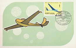1960 Portugal Cinquentenário Do Aero Clube De Portugal - Maximumkarten (MC)