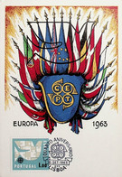 1963 Portugal Europa CEPT - Maximum Cards & Covers
