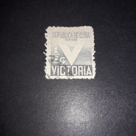 FO011 REPUBBLICA DI CUBA 1944 VICTORIA "XO" - Oblitérés
