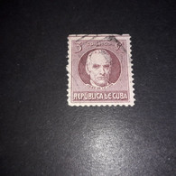 FO011 REPUBBLICA DI CUBA 1926 JOSE DELLA LUX "XO" - Used Stamps