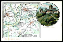 BERGISCHES LAND - GRUSS - Schloss Burg A. Wupper. ( Ed.W. Fülle, Barmen) Carte Postale - Bergisch Gladbach