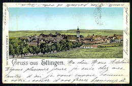 ELLINGEN - GRUSS -  ( Ed. K. Braun & Cª )  Carte Postale - Weissenburg