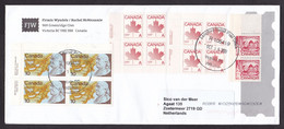 Canada: Cover To Netherlands, 2020, 14 Stamps, Tab, Map, Logo, Cancel Langford Retail Post Office (very Small Stain) - Storia Postale
