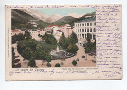 UN SALUTO DA CARRARA (TOSCANA) - PIAZZA DEL RISORGIMENTO E PALAZZO DELLE SCUOLE MASCHILI - Carrara