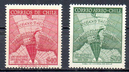 CHILI. N°275 + PA 184 De 1959. Année Géophysique Internationale. - Año Geofísico Internacional