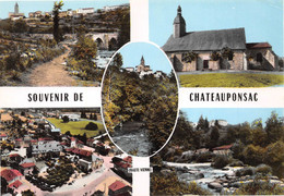 Souvenir De CHATEAUPONSAC - Vues Multiples - Eglise - Chateauponsac