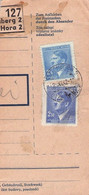 BÖHMEN & MÄHREN - PAKETKARTE 25.11.1942 KUTNÁ HORA Mi #99 + 101 /T230 - Covers & Documents
