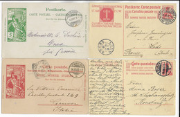 SUISSE - 1900/1918 - PETIT ENSEMBLE De 15 CARTES ENTIERS POSTAUX - Interi Postali