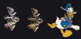 67992- Lot De 3 Pin's.Donald Duck.disney. - Disney