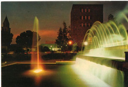 CARBONIA - Fontana E Torre Civica - Notturno - Carbonia