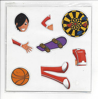 Jeu "de Magnet LUCAS" à Reconstituer - Flunch Kid KIDI - NEUF (Lucas + Skate + Ballon De Basket, Cible Fléchettes) - Personnages