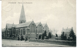 CPA - Carte Postale - Belgique - Tieghem - L'Eglise Et Le Presbytère - 1907 (BR14525) - Anzegem