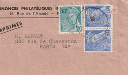 France - BANDE Pour JOURNAUX Avec Type Mercure Pour Paris - 1938-42 Mercure