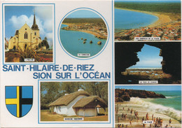 Saint Hilaire De Riez : Multi-vues (Voyagé 1991) Cachet - Saint Hilaire De Riez