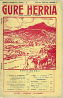 Revue GURE HERRIA -  Avril 1955 < HISTOIRE BILZAR LABOURD / RACE BASQUE-P.TILLAC/Scan Du Sommaire - Baskenland