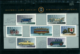 CANADA Timbre Stamp Magnifique Planche 7 Timbres Véhicules Historiques Voitures Anciennes Ford Studebaker Sous Blister - Blokken & Velletjes