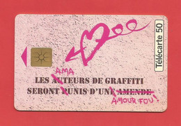 TELECARTE 50 U TIRAGE 1000 000 EX. Graffiti Parfum   ---- X 2 Scan - Perfumes