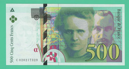 500 Francs - France -  Pierre Et Marie Curie - Neuf -  N°. C 020217329 - 1994 - - 500 F 1994-2000 ''Pierre Et Marie Curie''