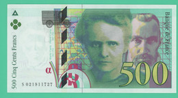 500 Francs - France -  Pierre Et Marie Curie - SPL -  N°. S 021911727 - 1994 - - 500 F 1994-2000 ''Pierre Et Marie Curie''