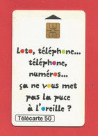 TELECARTE 50 U TIRAGE 1300 000 EX. La Française Des Jeux-- Le Nouveau Loto ---- X 2 Scan - Juegos