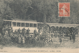 Delcampe - 94-Colonie Municipale De Gentilly - La Gare - Arrivée - Gentilly