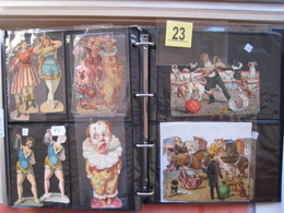 19th Century Each Chromo Photograped (count Yourself ) SCRAPS_MAP12_Cirkus Circus Clowns GLANS BILDER VG Collection - Animals